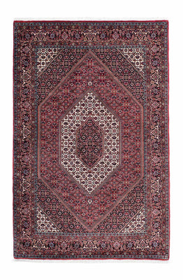 Alfombra persa - Bidjar - 202 x 133 cm - rojo
