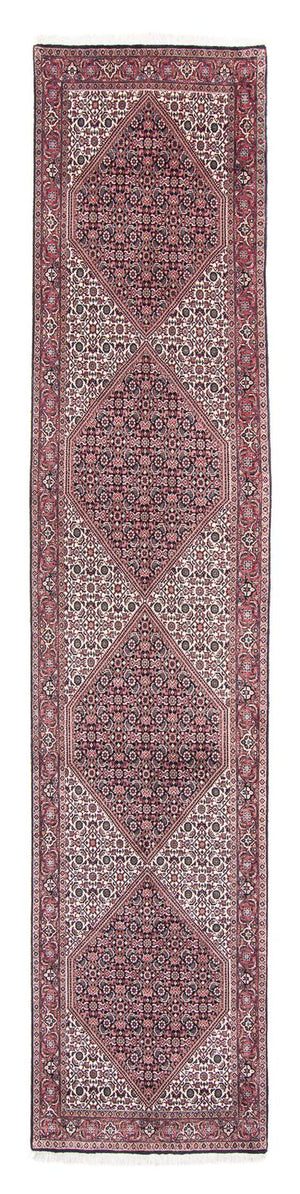 Alfombra de pasillo Alfombra persa - Bidjar - 395 x 81 cm - beige