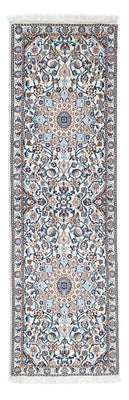 Alfombra de pasillo Alfombra Persa - Nain - Real - 196 x 59 cm - beige