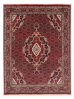 Alfombra persa - Bidjar - 229 x 172 cm - rojo oscuro
