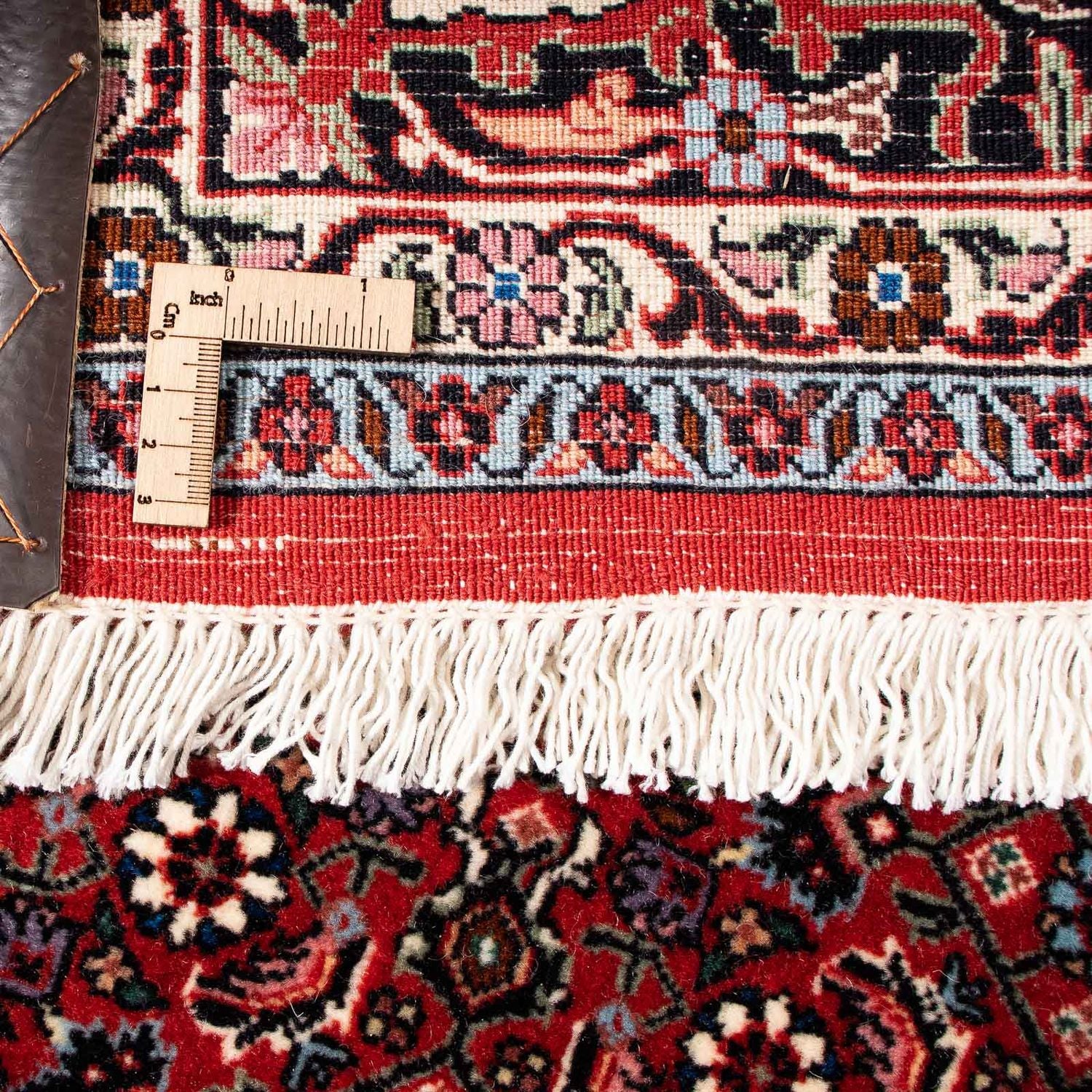 Alfombra persa - Bidjar - 229 x 172 cm - rojo oscuro