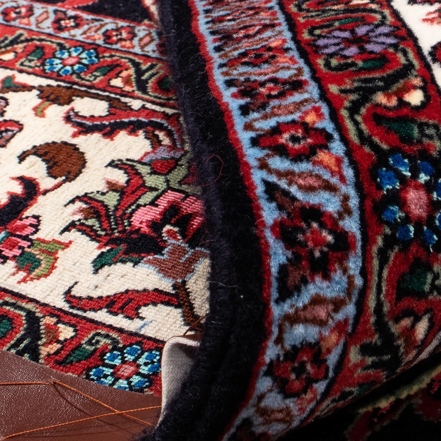 Alfombra persa - Bidjar - 237 x 167 cm - azul oscuro