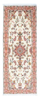 Alfombra de pasillo Alfombra Persa - Tabriz - Real - 215 x 81 cm - beige
