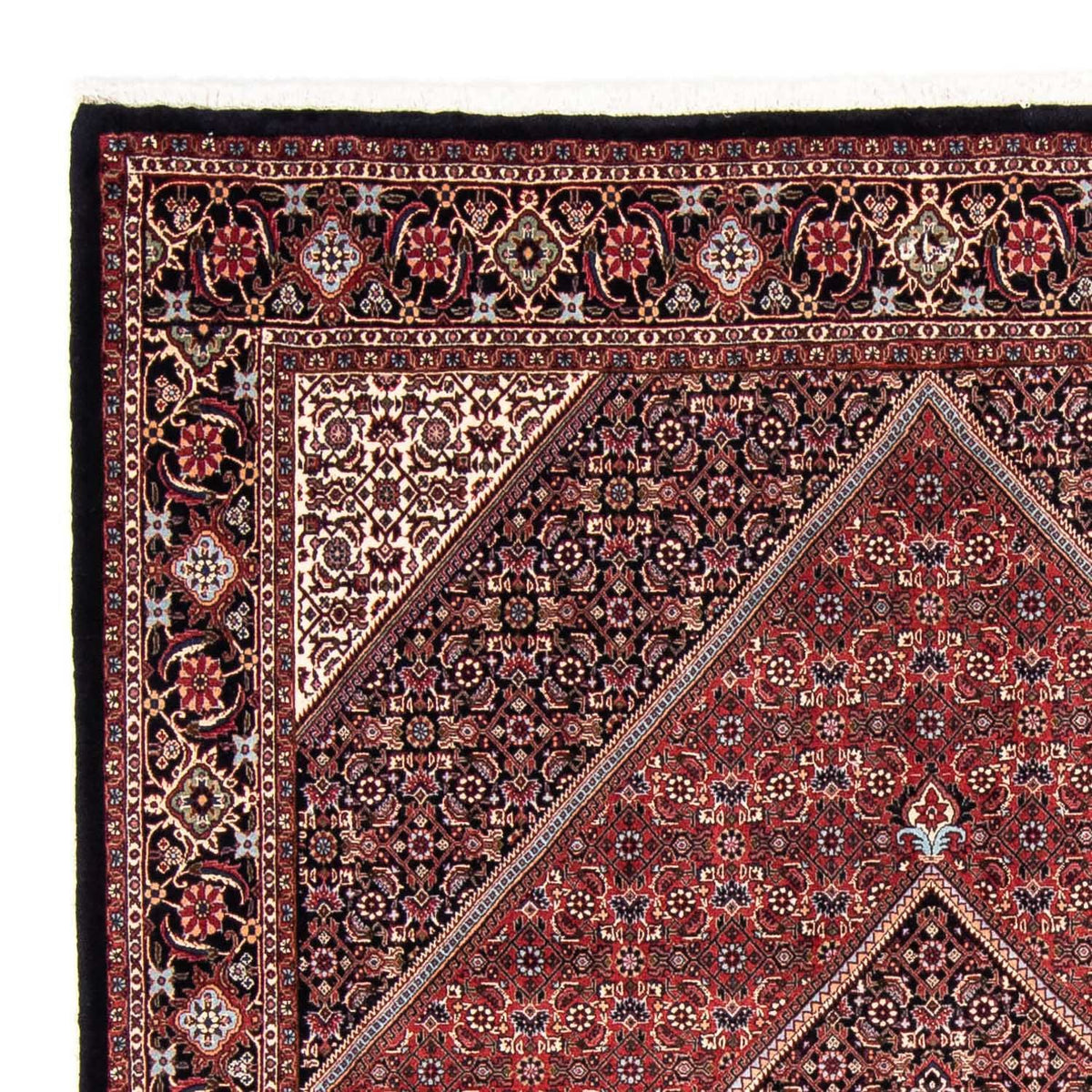 Alfombra persa - Bidjar - 238 x 169 cm - azul oscuro