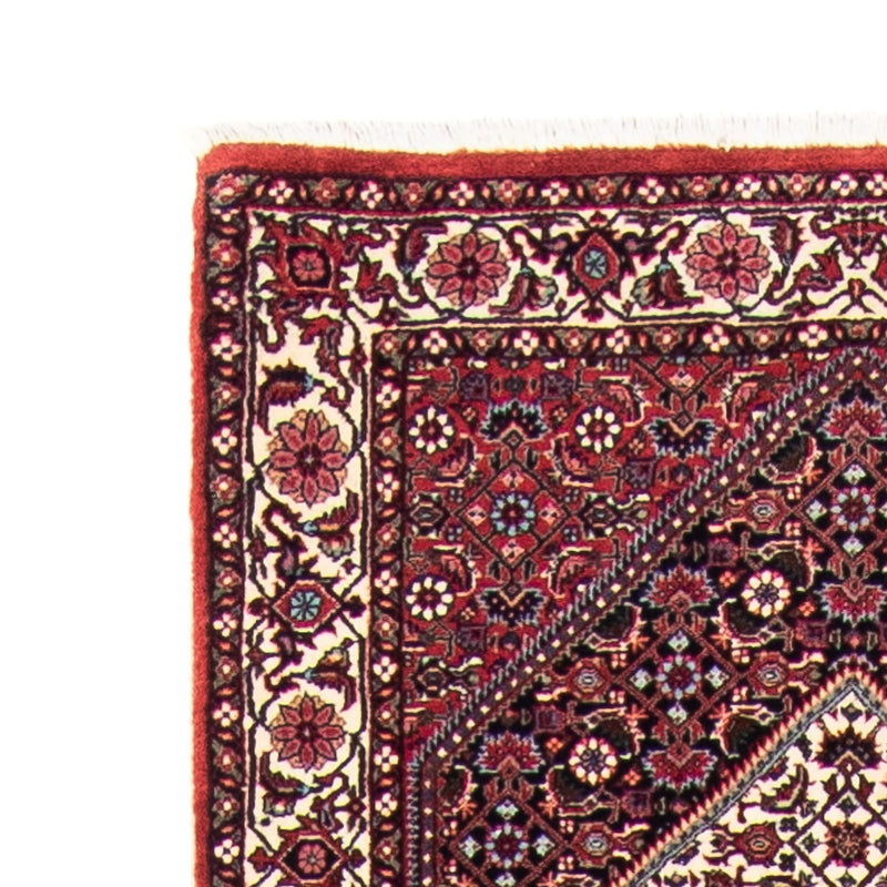 Alfombra de pasillo Alfombra persa - Bidjar - 415 x 78 cm - rojo oscuro
