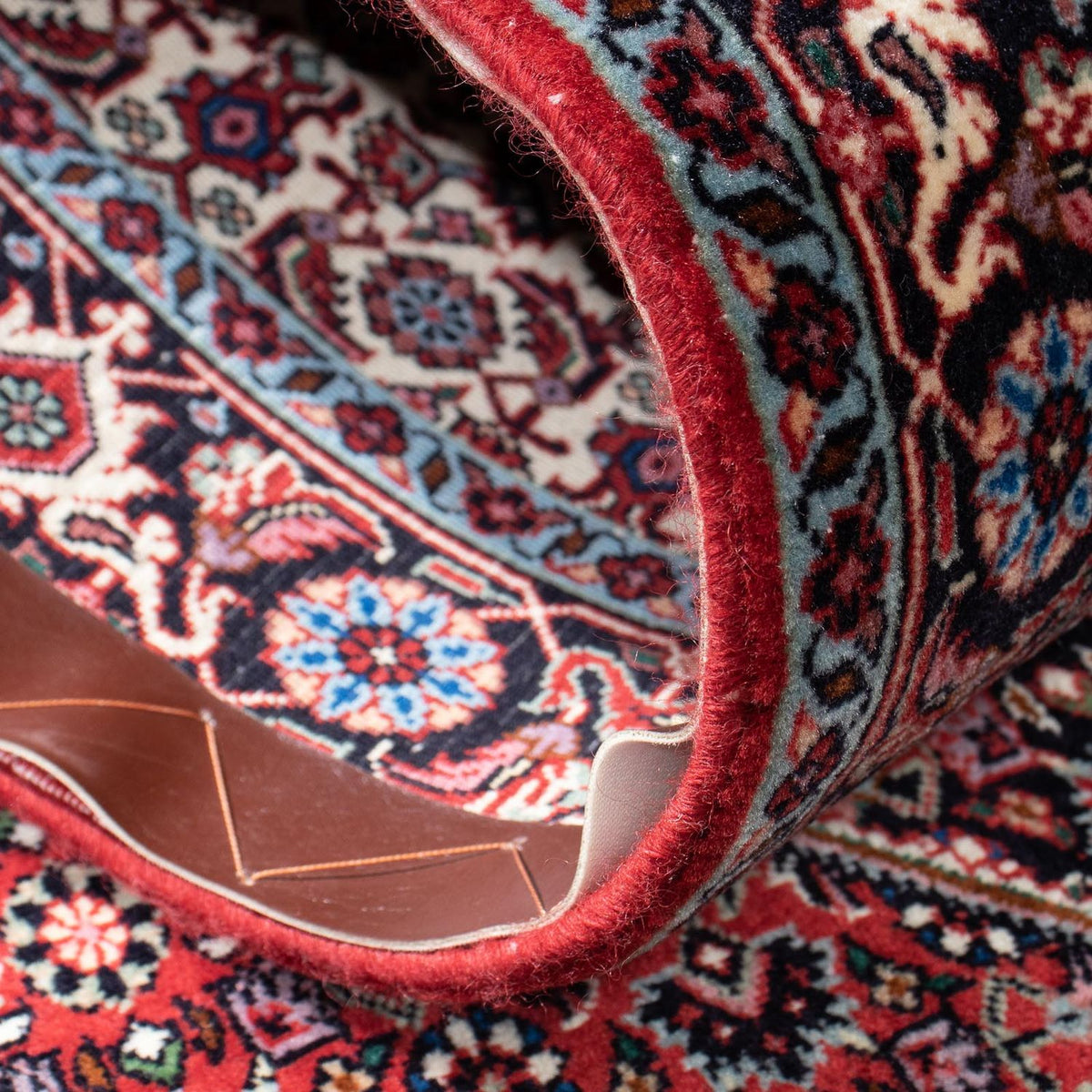 Alfombra de pasillo Alfombra persa - Bidjar - 316 x 82 cm - rojo