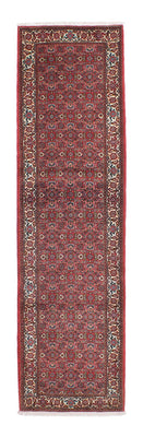 Alfombra de pasillo Alfombra persa - Bidjar - 243 x 68 cm - rojo claro