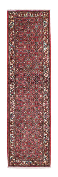 Alfombra de pasillo Alfombra persa - Bidjar - 243 x 68 cm - rojo claro