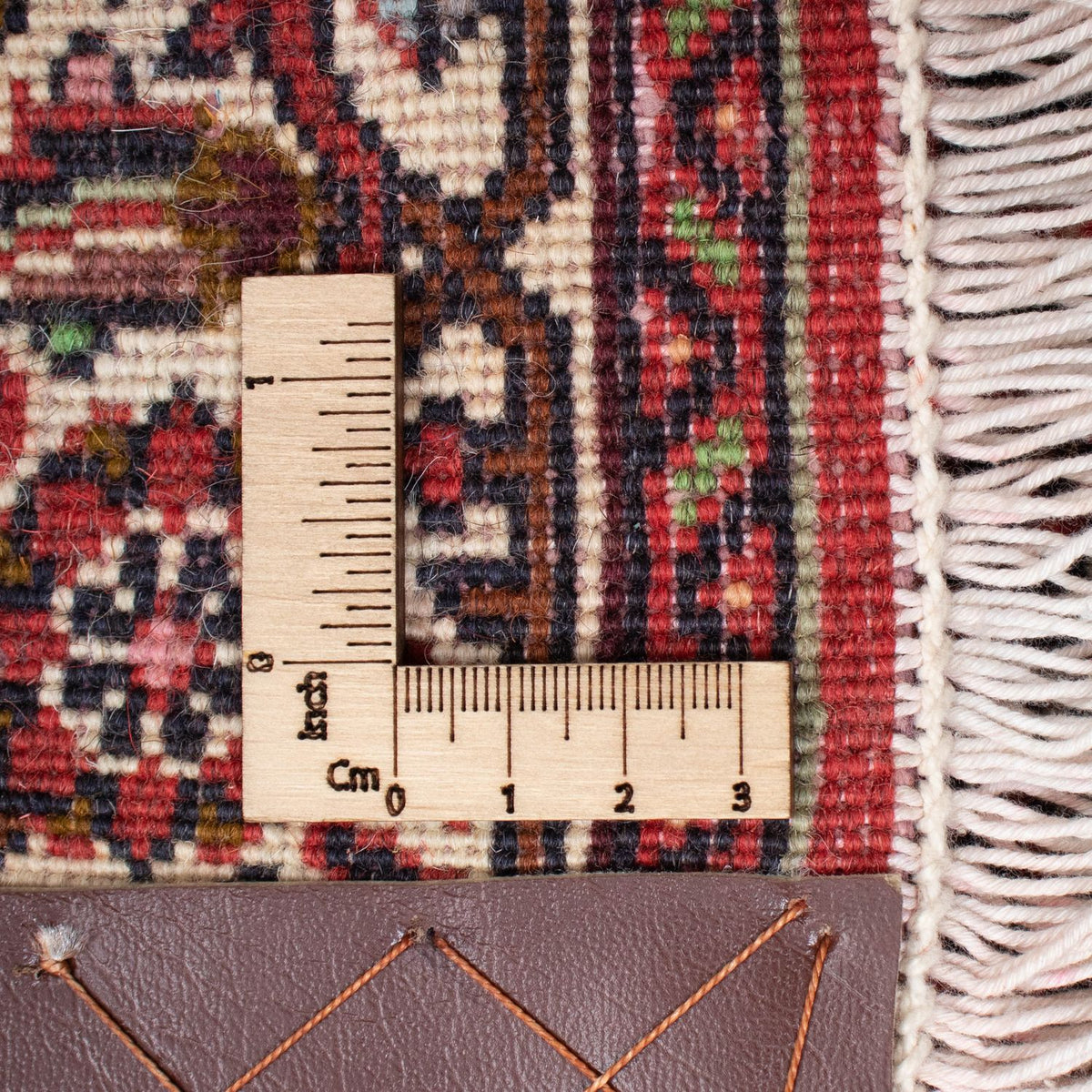 Alfombra de pasillo Alfombra persa - Bidjar - 243 x 68 cm - rojo claro