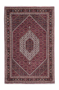 Alfombra persa - Bidjar - 200 x 130 cm - rojo