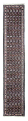 Alfombra de pasillo Alfombra persa - Bidjar - 400 x 70 cm - gris