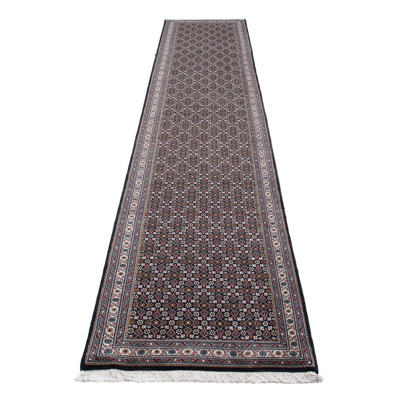 Alfombra de pasillo Alfombra persa - Bidjar - 400 x 70 cm - gris