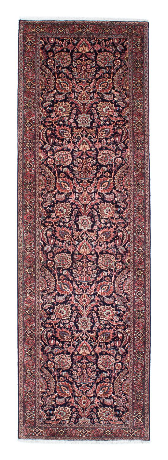 Alfombra de pasillo Alfombra persa - Bidjar - 298 x 83 cm - azul oscuro