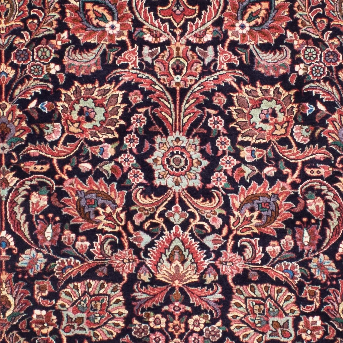 Alfombra de pasillo Alfombra persa - Bidjar - 298 x 83 cm - azul oscuro