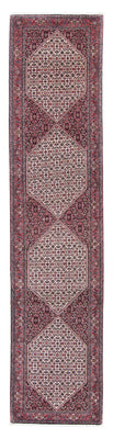 Alfombra de pasillo Alfombra persa - Bidjar - 418 x 86 cm - rojo claro