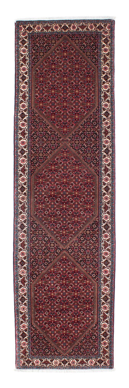 Alfombra de pasillo Alfombra persa - Bidjar - 306 x 85 cm - óxido