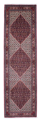 Alfombra de pasillo Alfombra persa - Bidjar - 295 x 85 cm - rojo