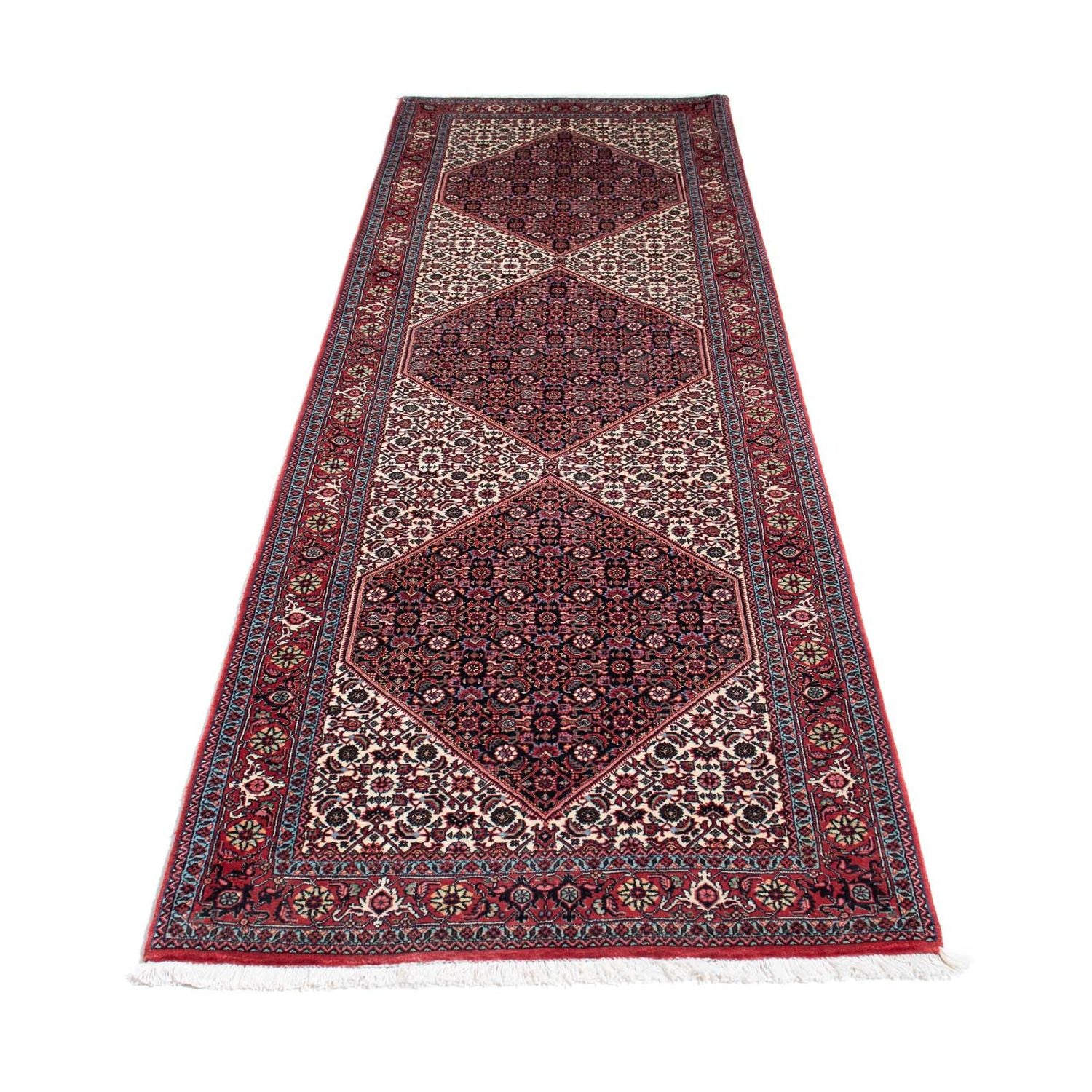Alfombra de pasillo Alfombra persa - Bidjar - 295 x 85 cm - rojo