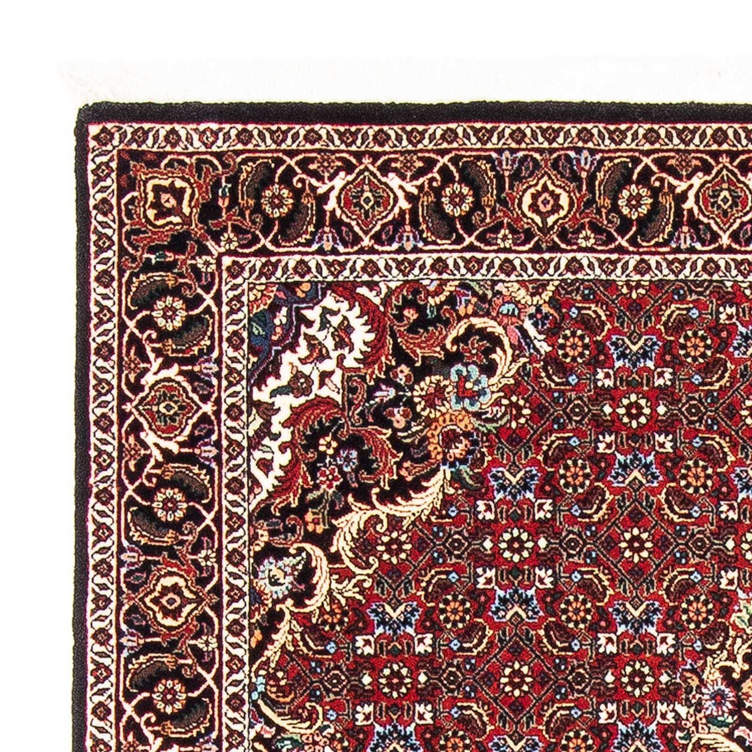 Alfombra persa - Bidjar - 175 x 109 cm - rojo oscuro