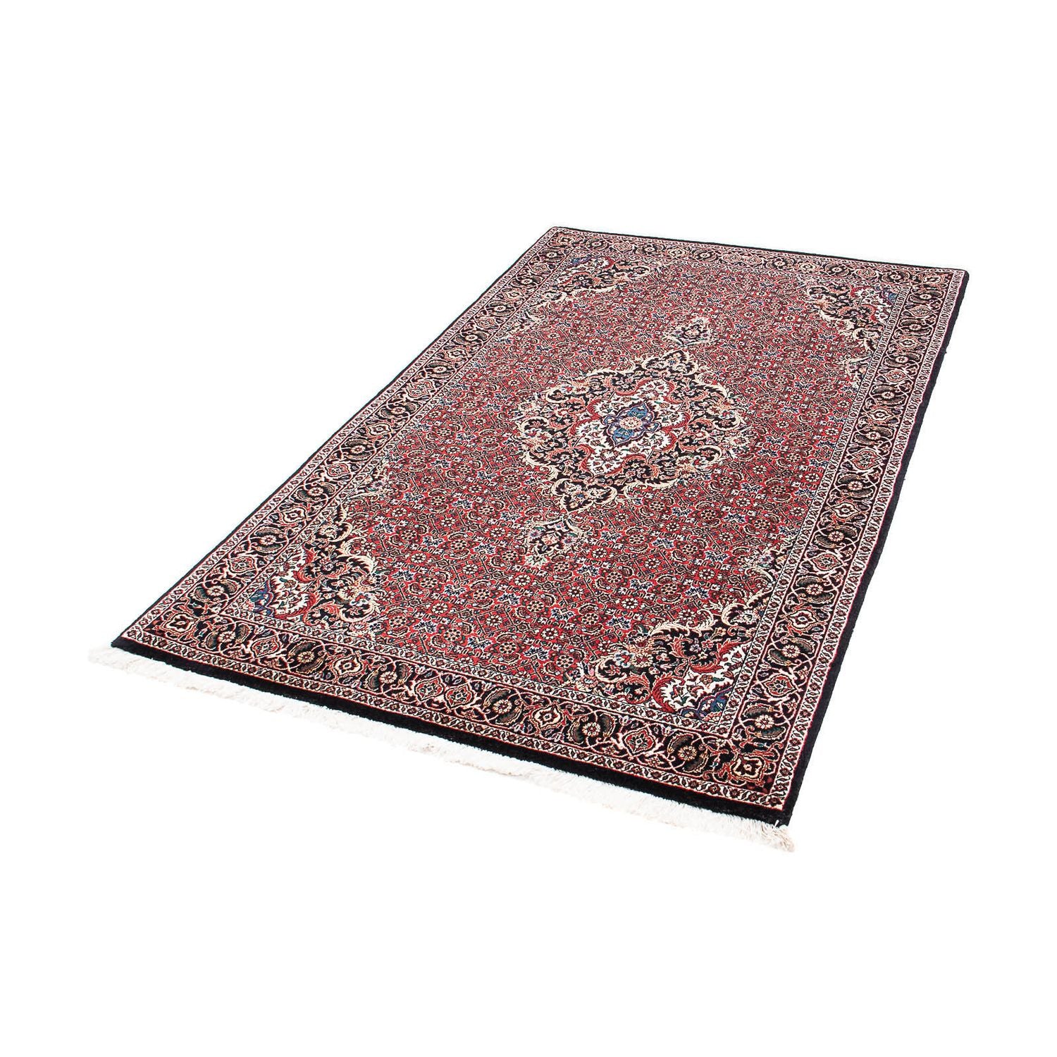 Alfombra persa - Bidjar - 175 x 109 cm - rojo oscuro