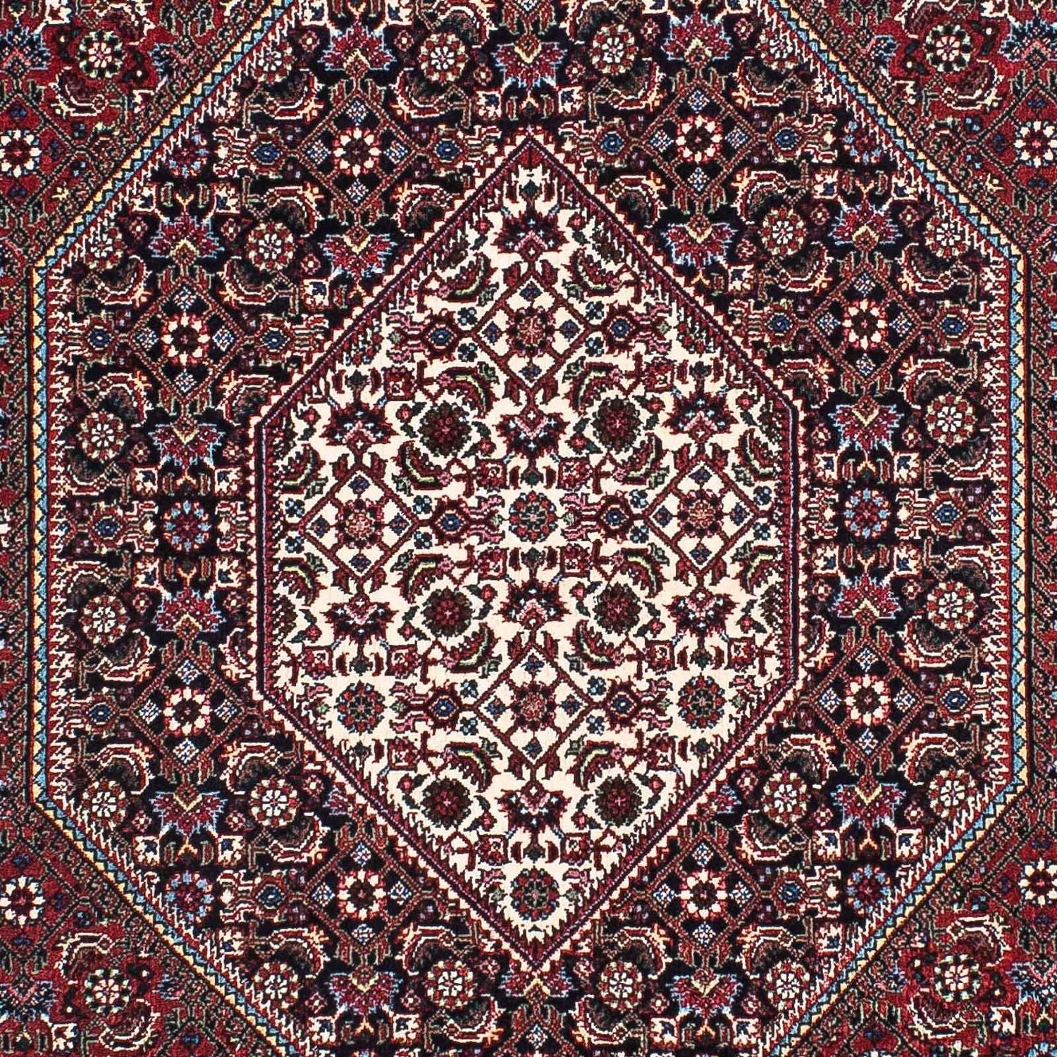 Alfombra de pasillo Alfombra persa - Bidjar - 196 x 108 cm - azul oscuro