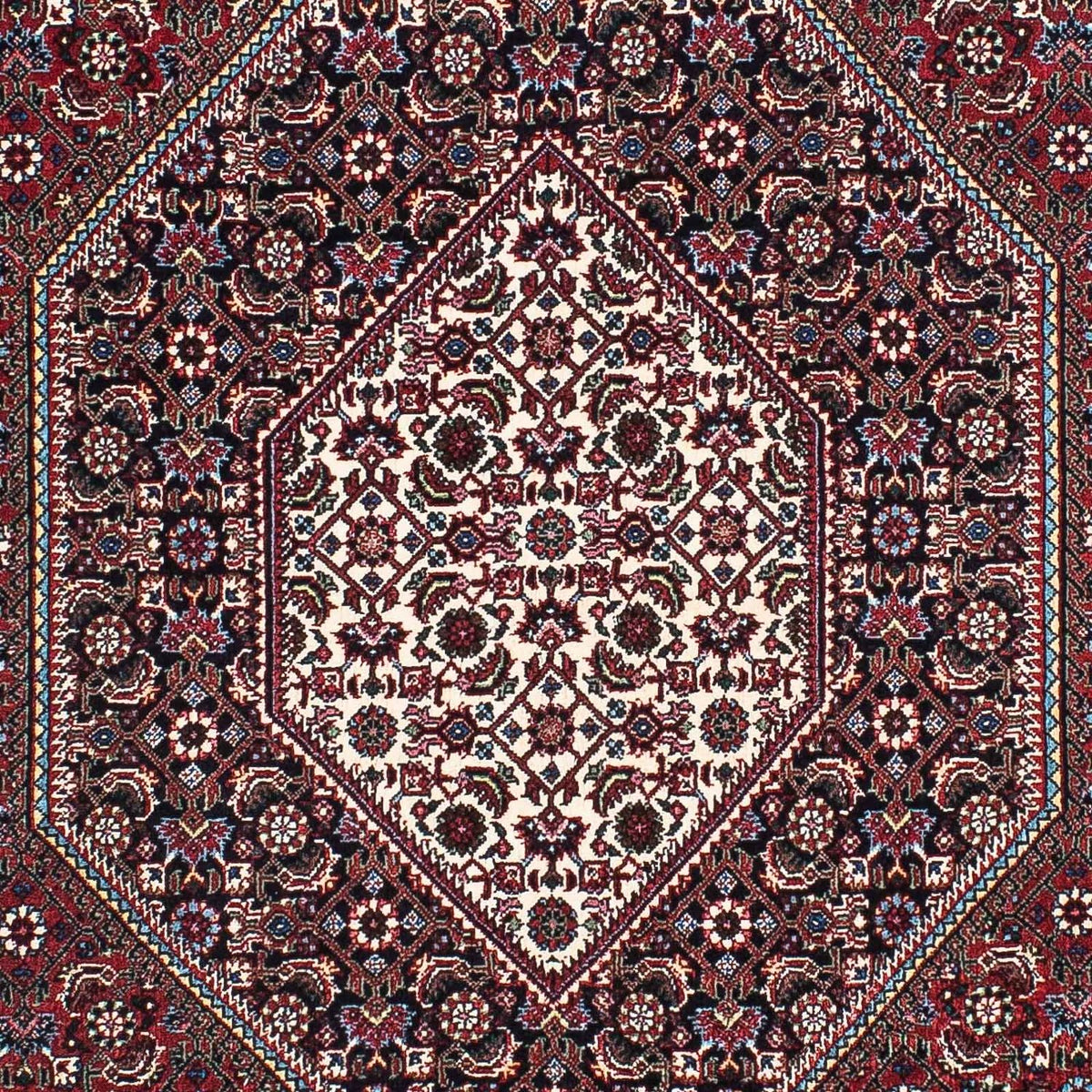 Alfombra de pasillo Alfombra persa - Bidjar - 196 x 108 cm - azul oscuro