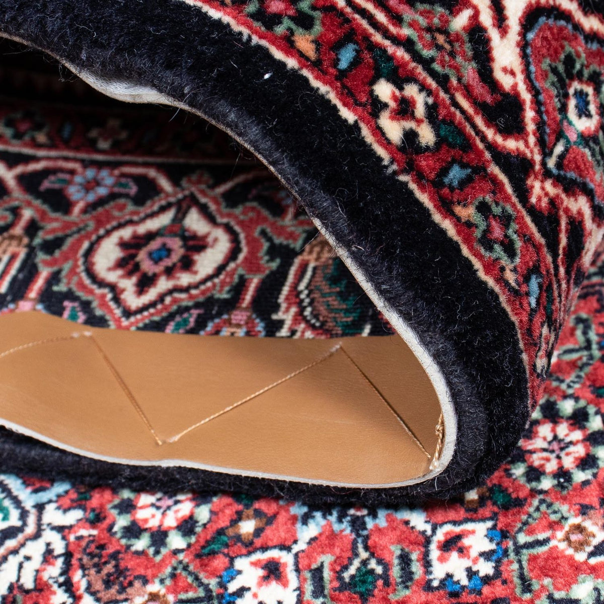 Alfombra de pasillo Alfombra persa - Bidjar - 196 x 108 cm - azul oscuro