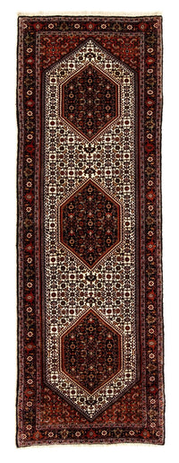 Alfombra de pasillo Alfombra persa - Bidjar - 235 x 74 cm - rojo oscuro