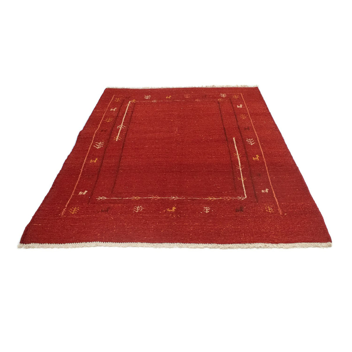 Alfombra Gabbeh - Persa - 200 x 142 cm - rojo