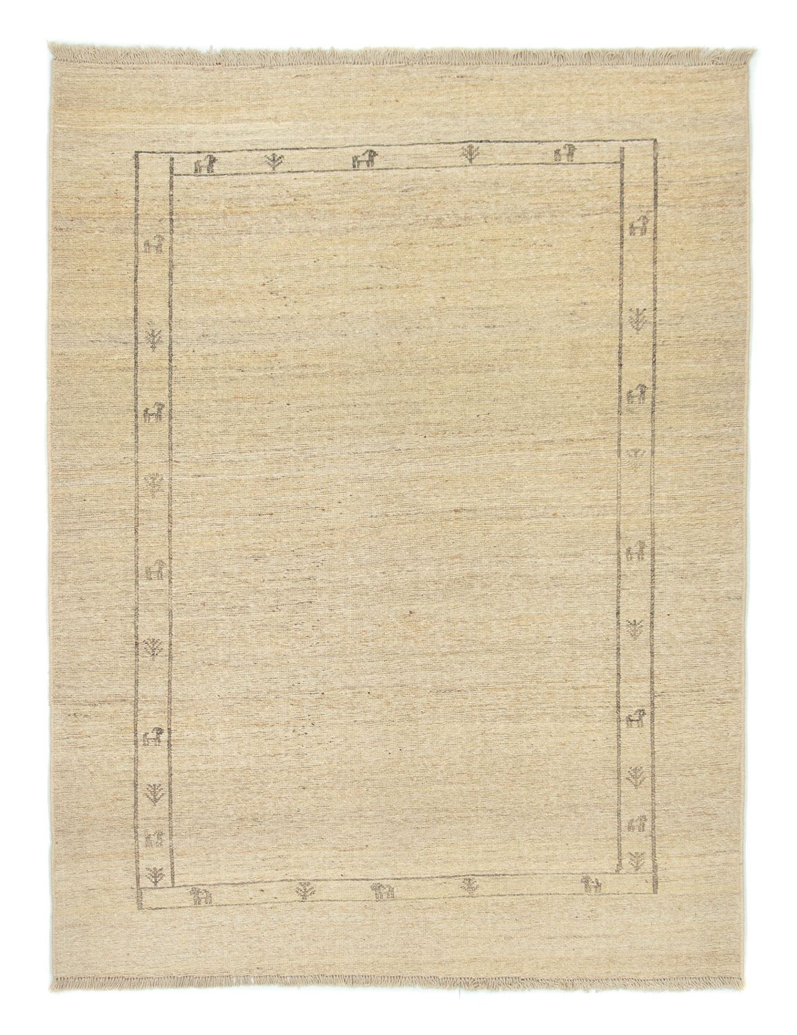 Alfombra Gabbeh - Persa - 197 x 147 cm - beige