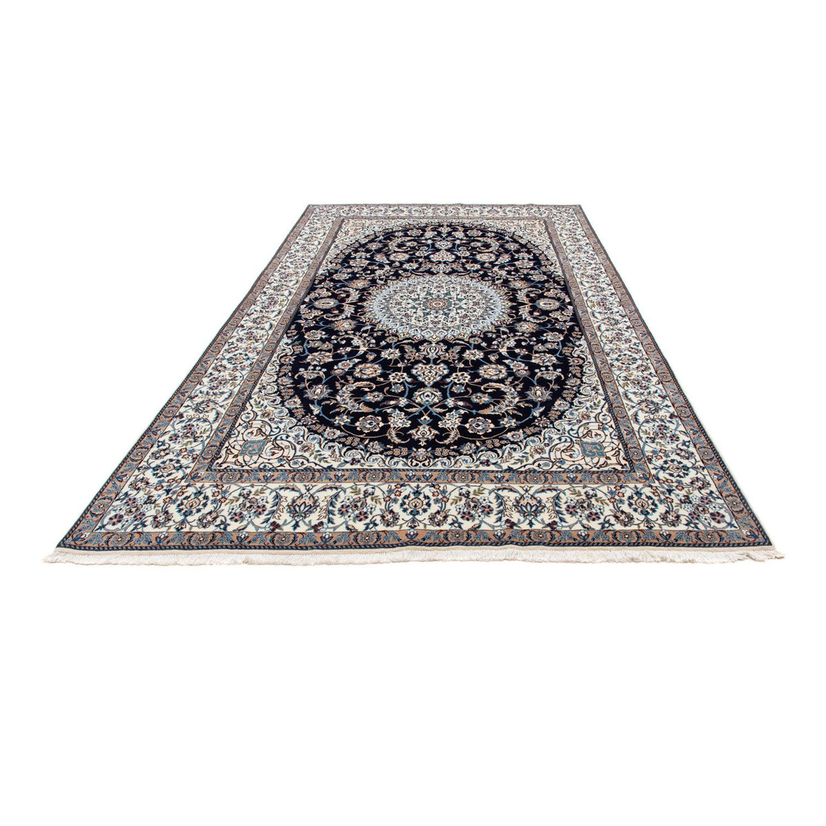 Alfombra Persa - Nain - Real - 319 x 203 cm - negro
