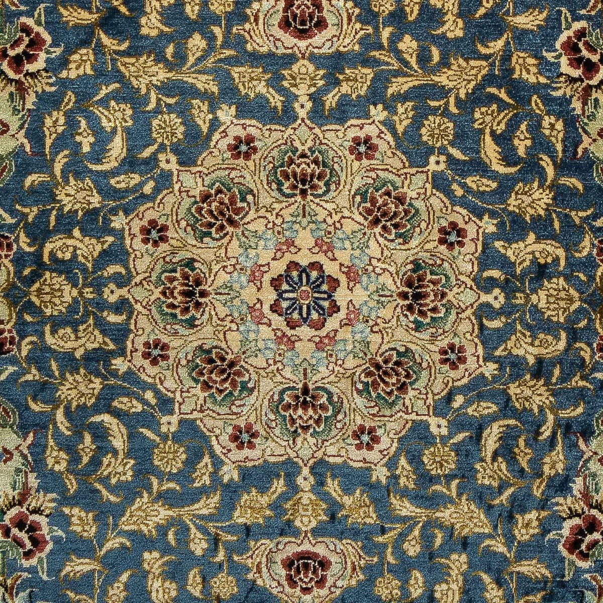 Alfombra persa - Ghom - 86 x 58 cm - azul