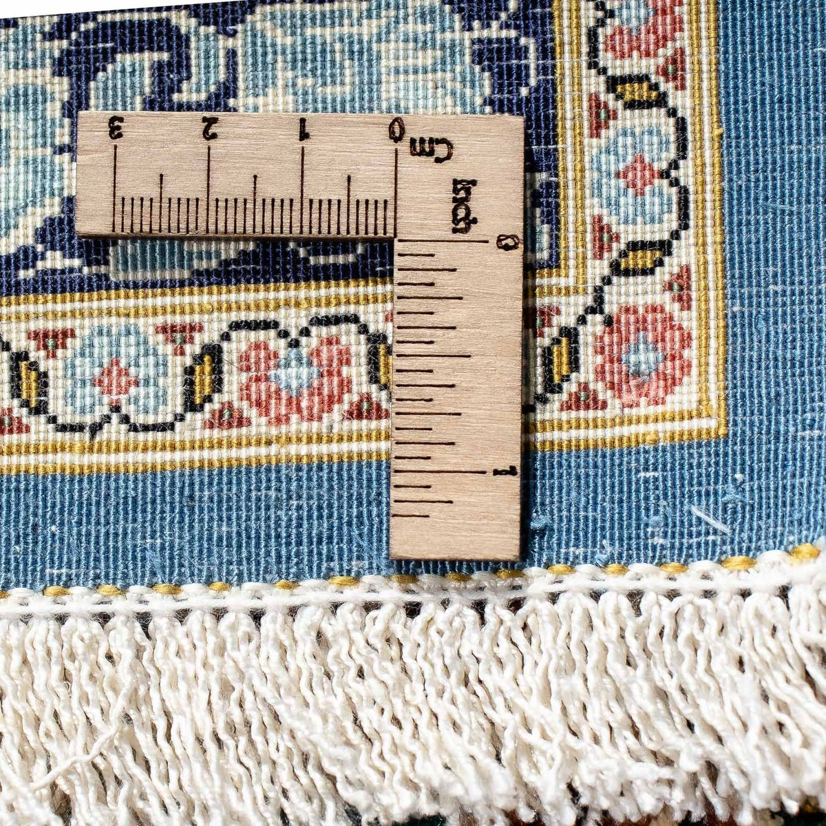 Alfombra persa - Ghom - 86 x 58 cm - azul