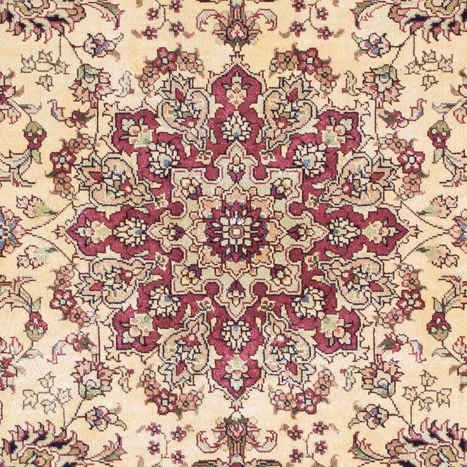 Alfombra oriental - Hereke - 122 x 69 cm - rojo oscuro