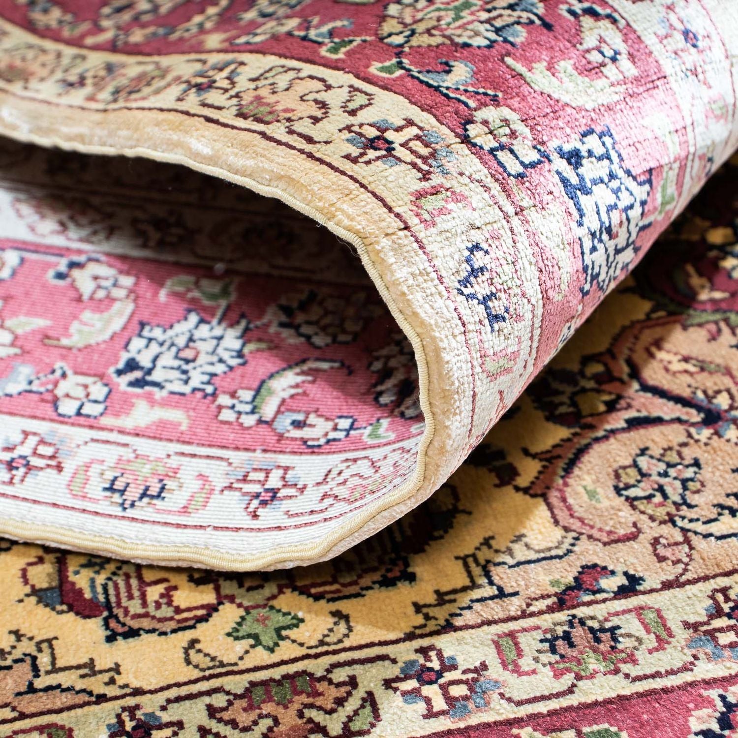 Alfombra oriental - Hereke - 122 x 69 cm - rojo oscuro