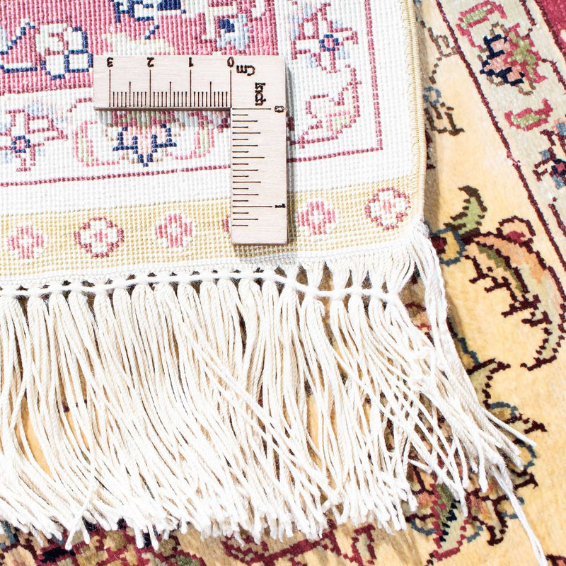 Alfombra oriental - Hereke - 122 x 69 cm - rojo oscuro