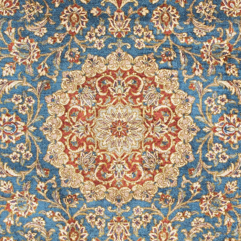 Alfombra persa - Ghom - 117 x 80 cm - turquesa
