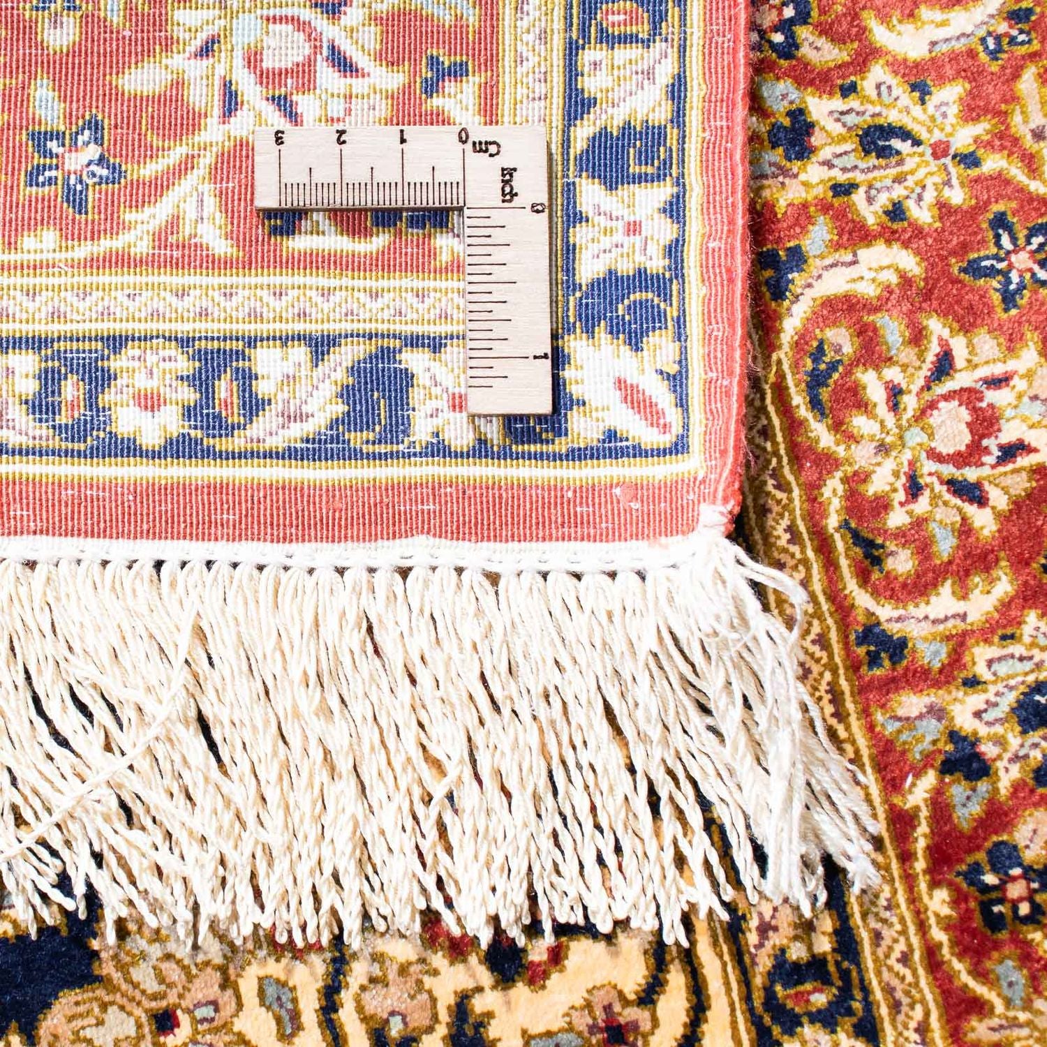 Alfombra persa - Ghom - 116 x 78 cm - marrón claro