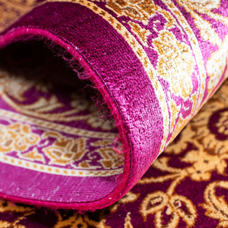 Alfombra persa - Ghom - 150 x 100 cm - púrpura