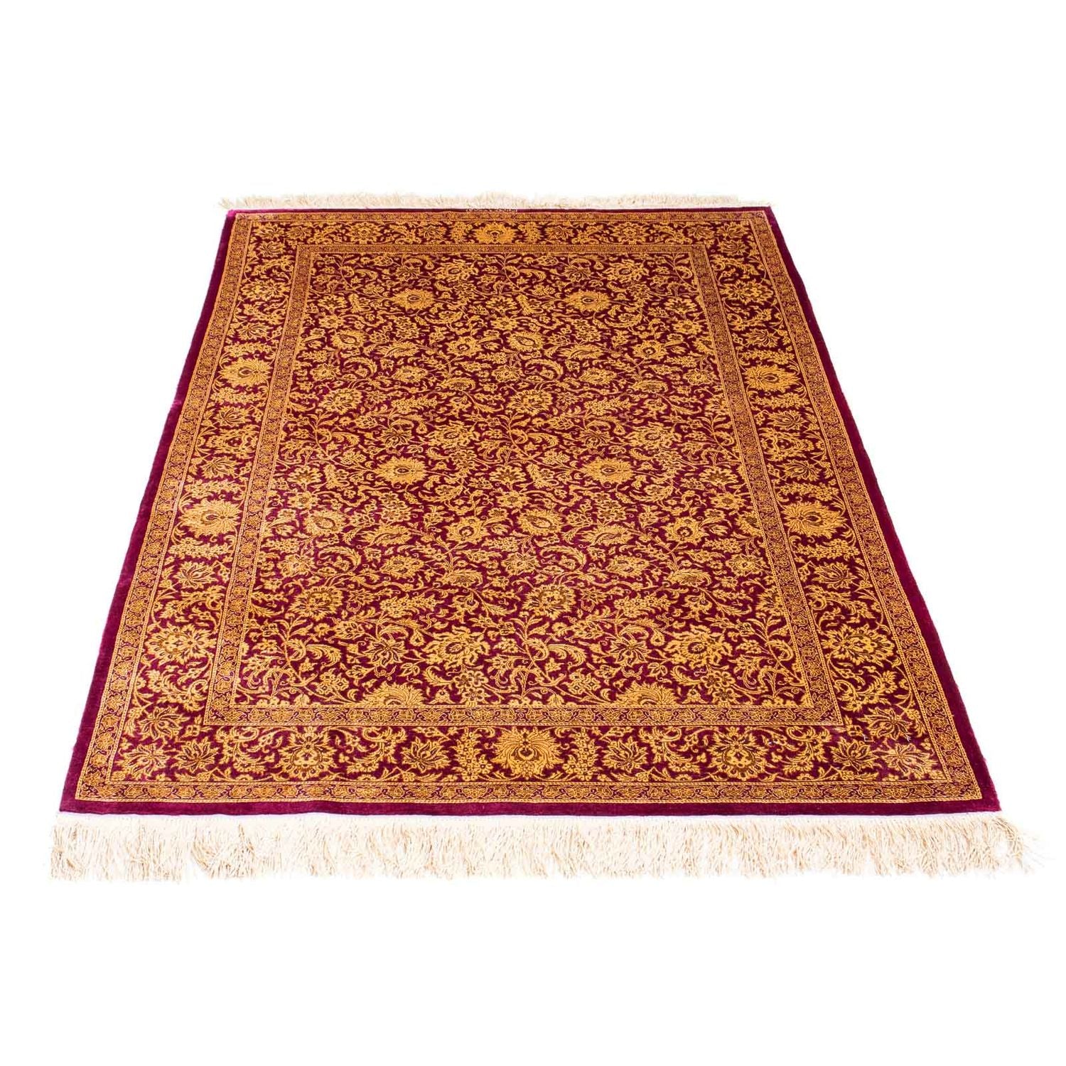 Alfombra persa - Ghom - 150 x 100 cm - púrpura