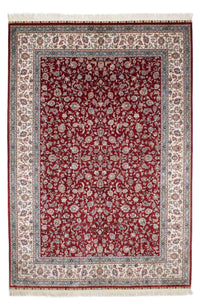 Alfombra oriental - Hereke - 246 x 170 cm - rojo oscuro