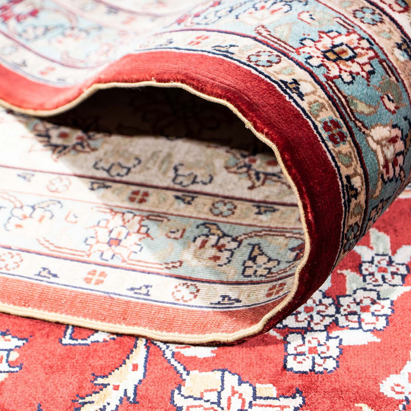 Alfombra oriental - Hereke - 246 x 170 cm - rojo oscuro