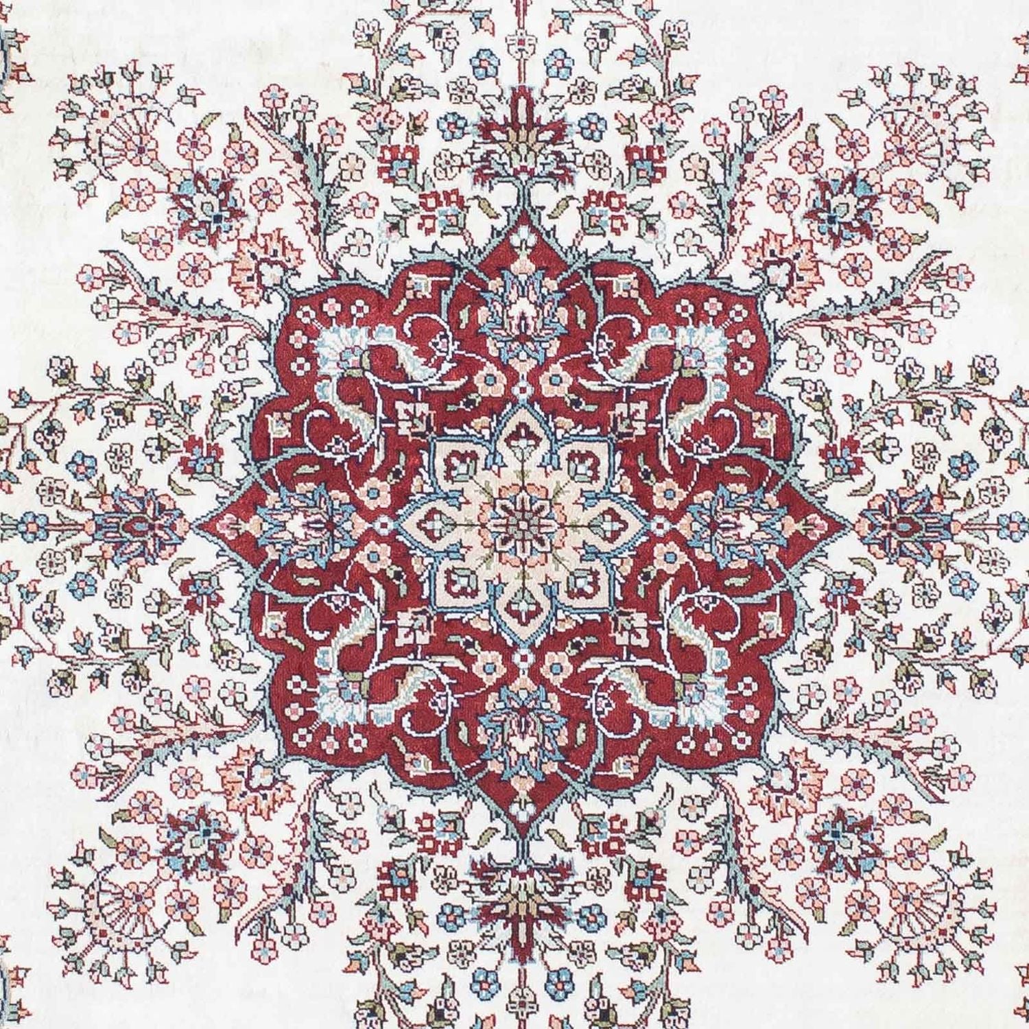 Alfombra oriental - Hereke - 137 x 91 cm - rojo oscuro