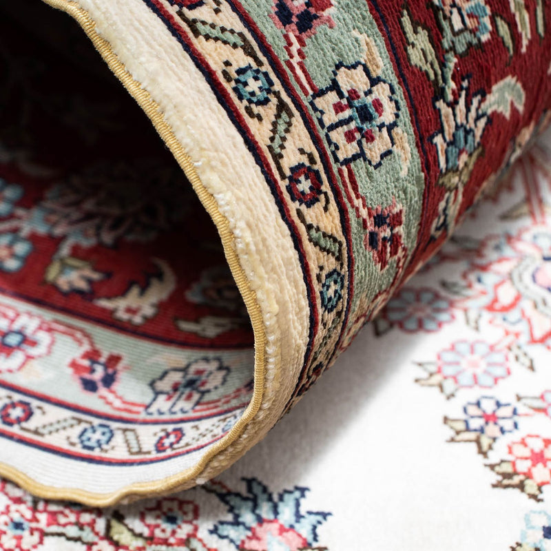 Alfombra oriental - Hereke - 137 x 91 cm - rojo oscuro