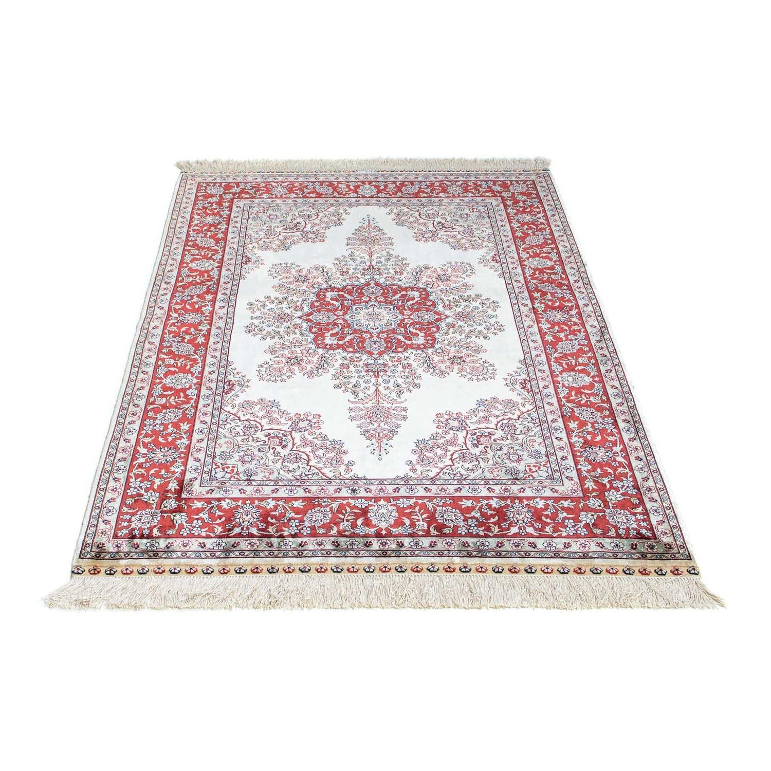 Alfombra oriental - Hereke - 137 x 91 cm - rojo oscuro