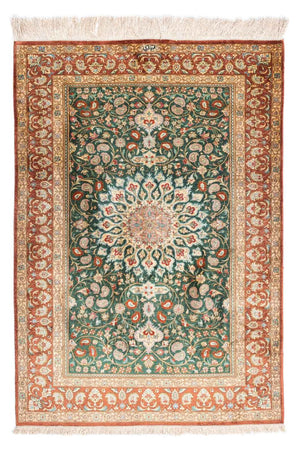 Alfombra persa - Ghom - 115 x 80 cm - verde