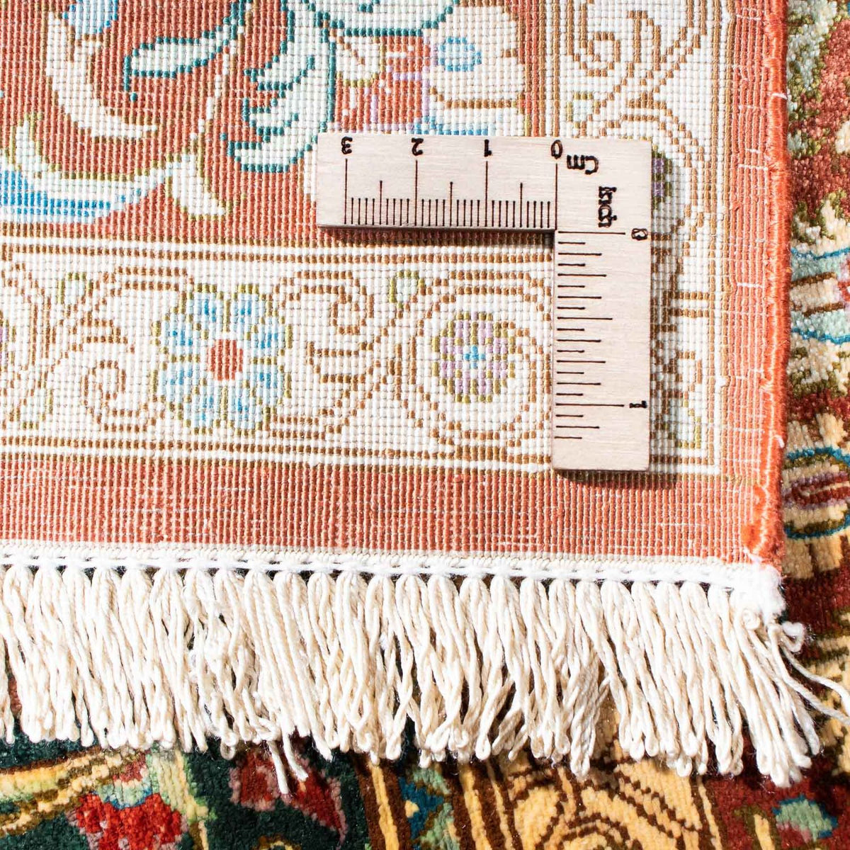 Alfombra persa - Ghom - 115 x 80 cm - verde