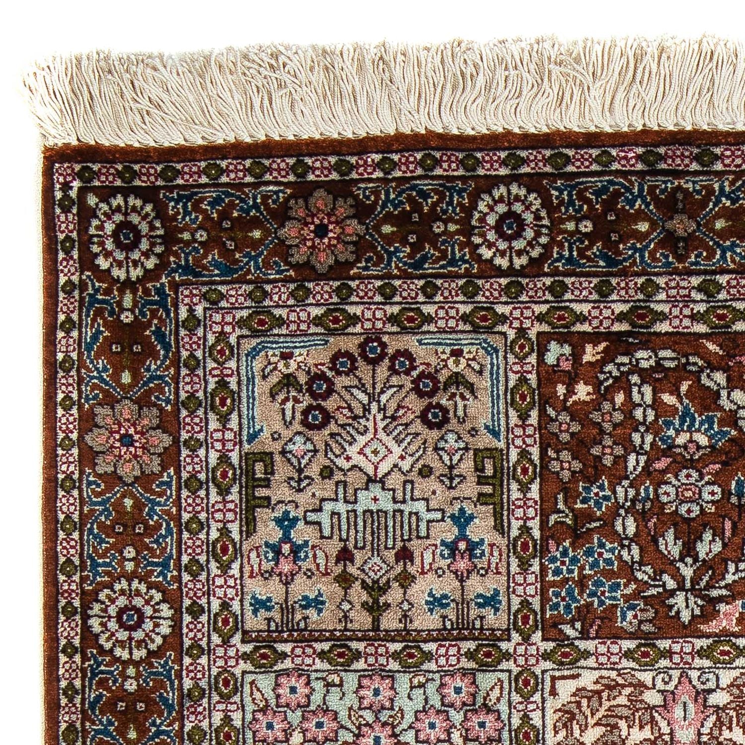 Alfombra persa - Ghom - 91 x 59 cm - multicolor