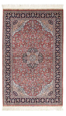 Alfombra oriental - Hereke - 152 x 91 cm - rojo oscuro
