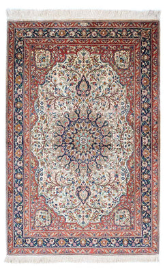 Alfombra persa - Ghom - 155 x 104 cm - beige